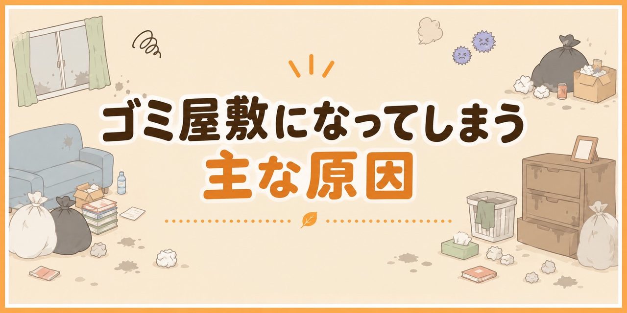 ゴミ屋敷になってしまう主な原因
